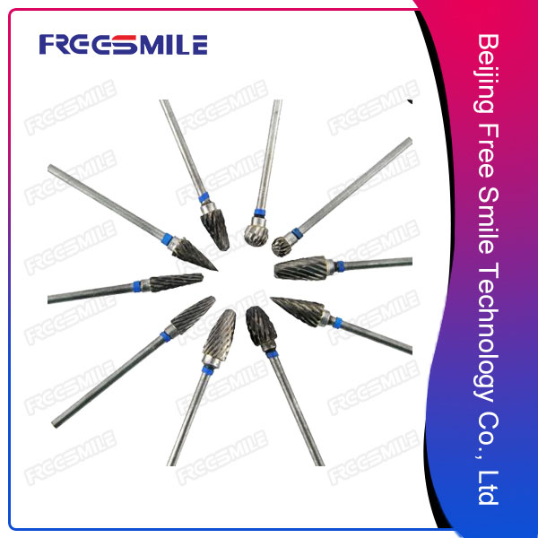 Tungsten steel burs for dental lab